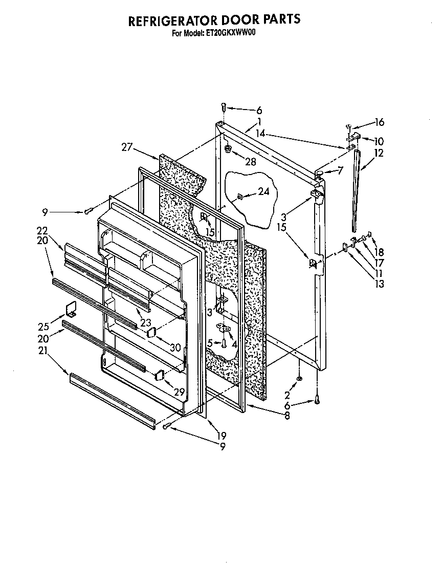 Refrigerator door