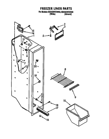 Freezer liner