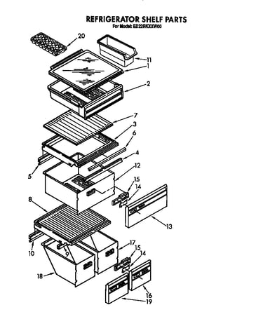 Refrigerator shelf
