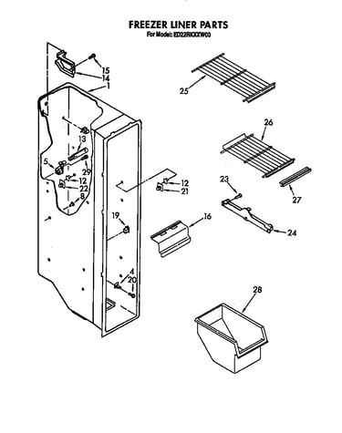 Freezer liner