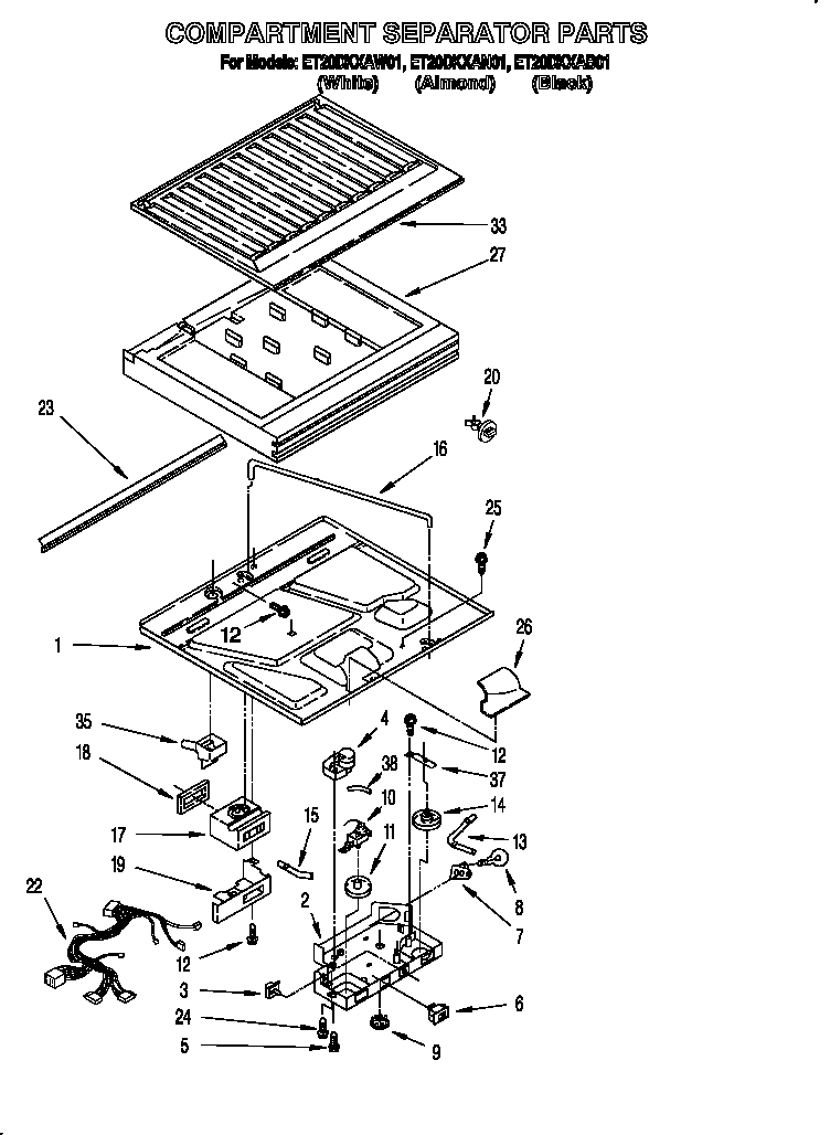 Compartment separator