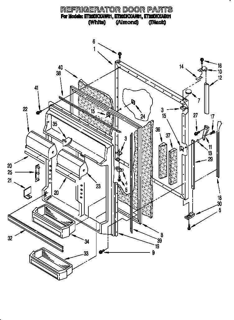 Refrigerator door