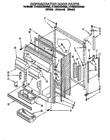 Refrigerator door