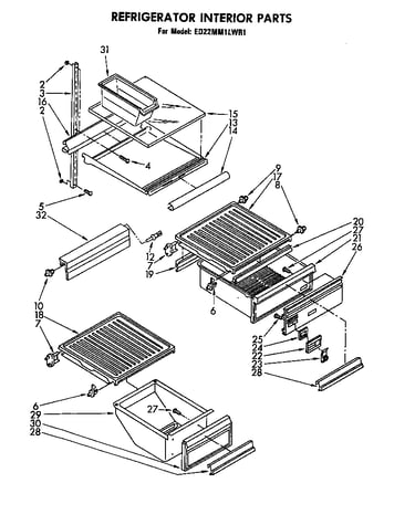 Refrigerator interior
