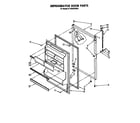 Whirlpool ET18GKXSW00 refrigerator door diagram