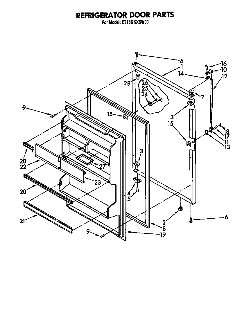 Refrigerator door