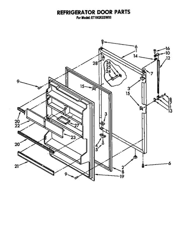 Refrigerator door