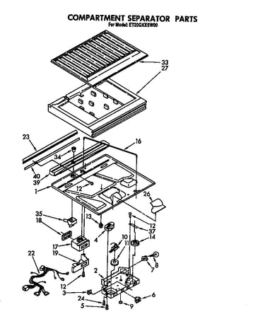 Compartment separator