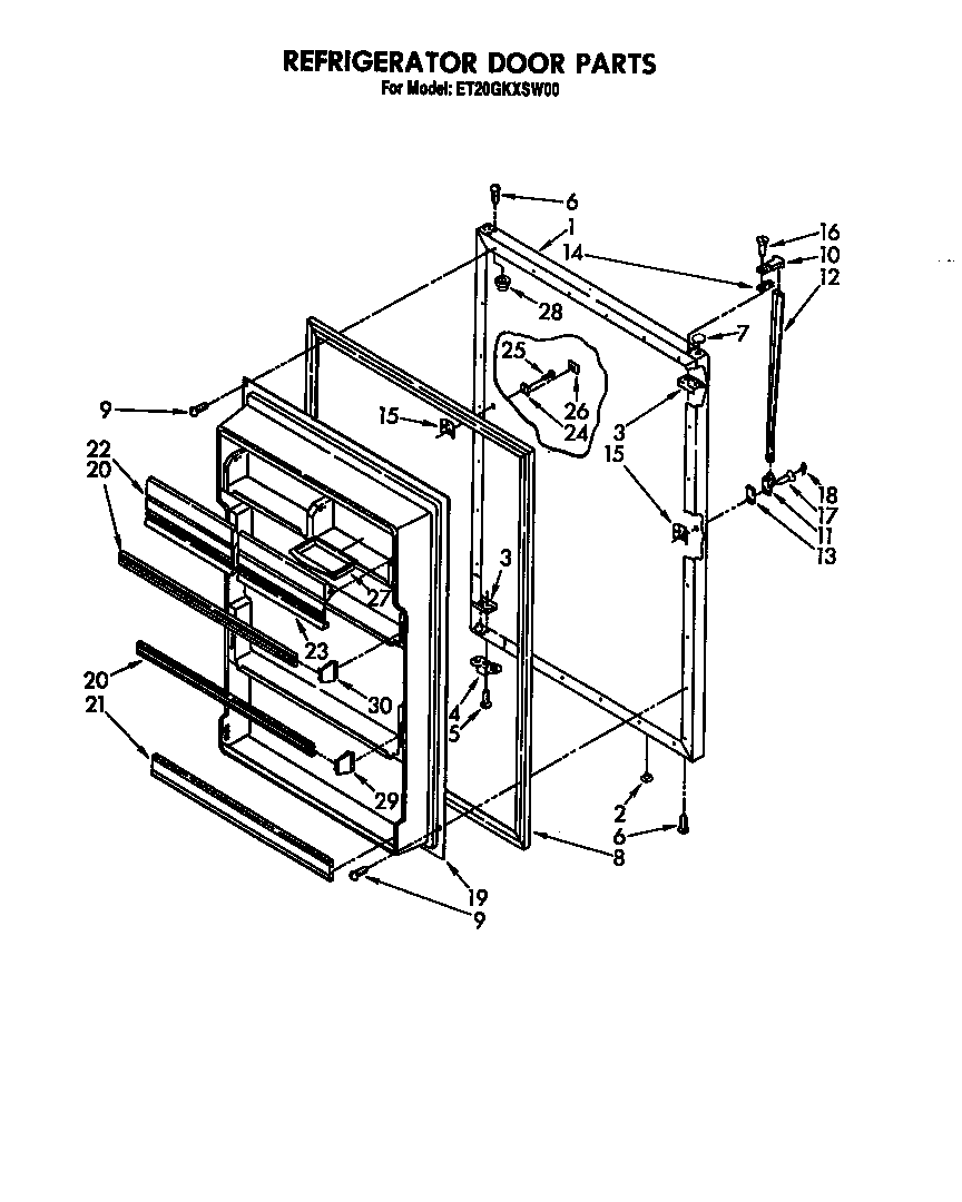 Refrigerator door