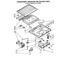 Whirlpool ET14JMXMWR6 compartment separator and control diagram