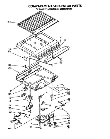 Compartment separator
