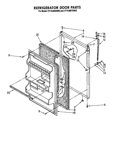 Refrigerator door