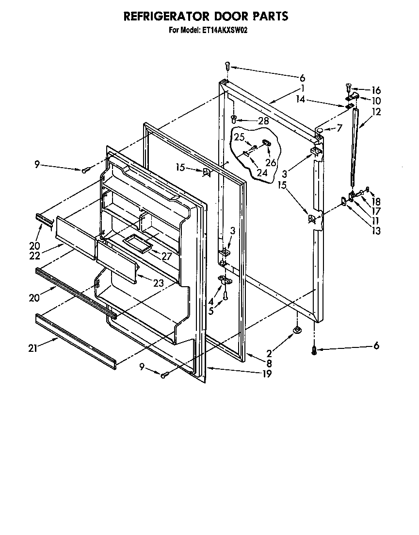 Refrigerator door