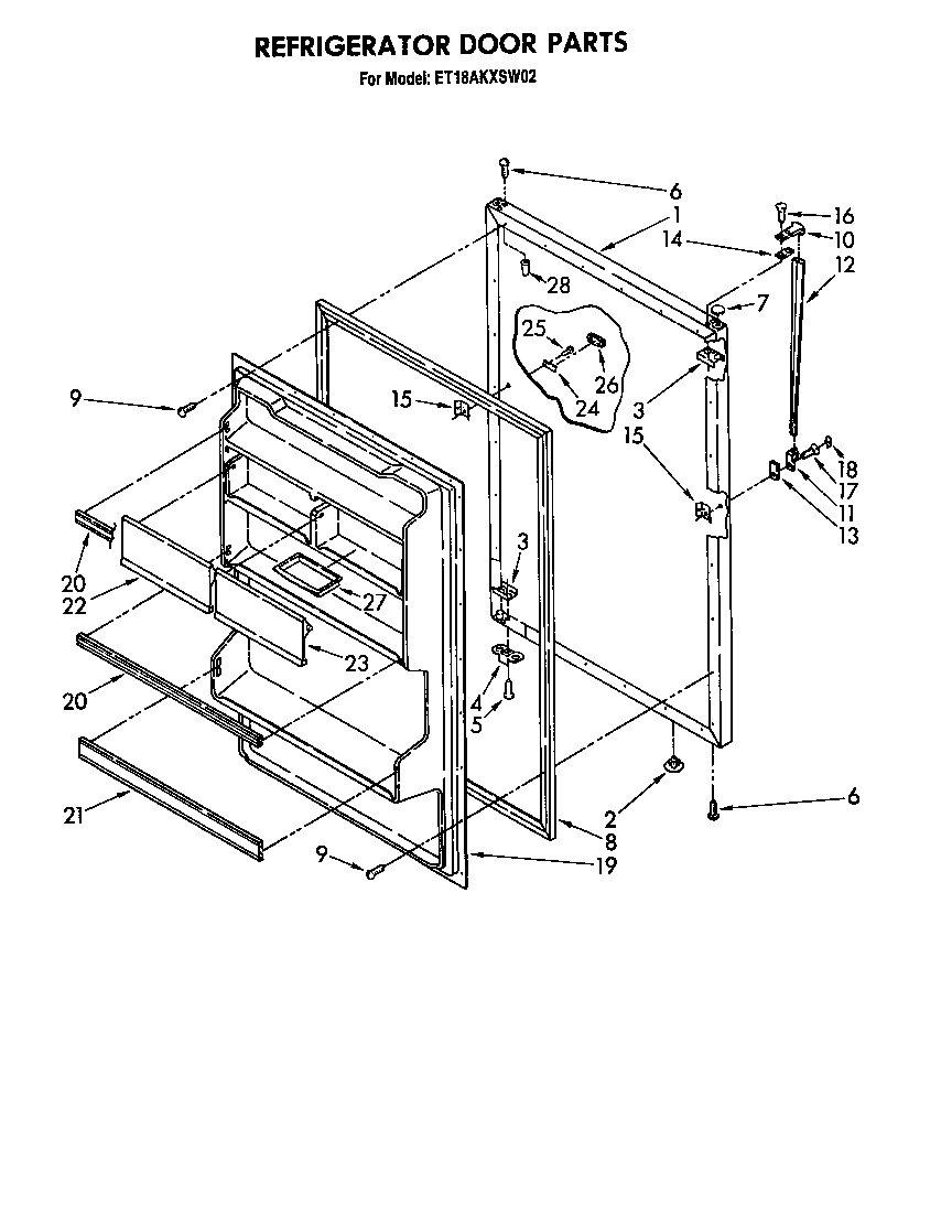 Refrigerator door