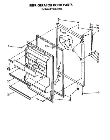 Refrigerator door
