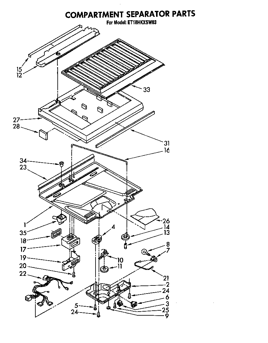 Compartment separator