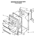 Refrigerator door