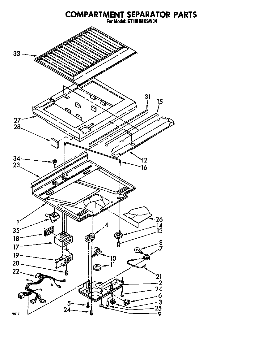 Compartment separator