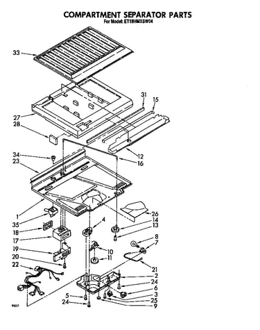 Compartment separator