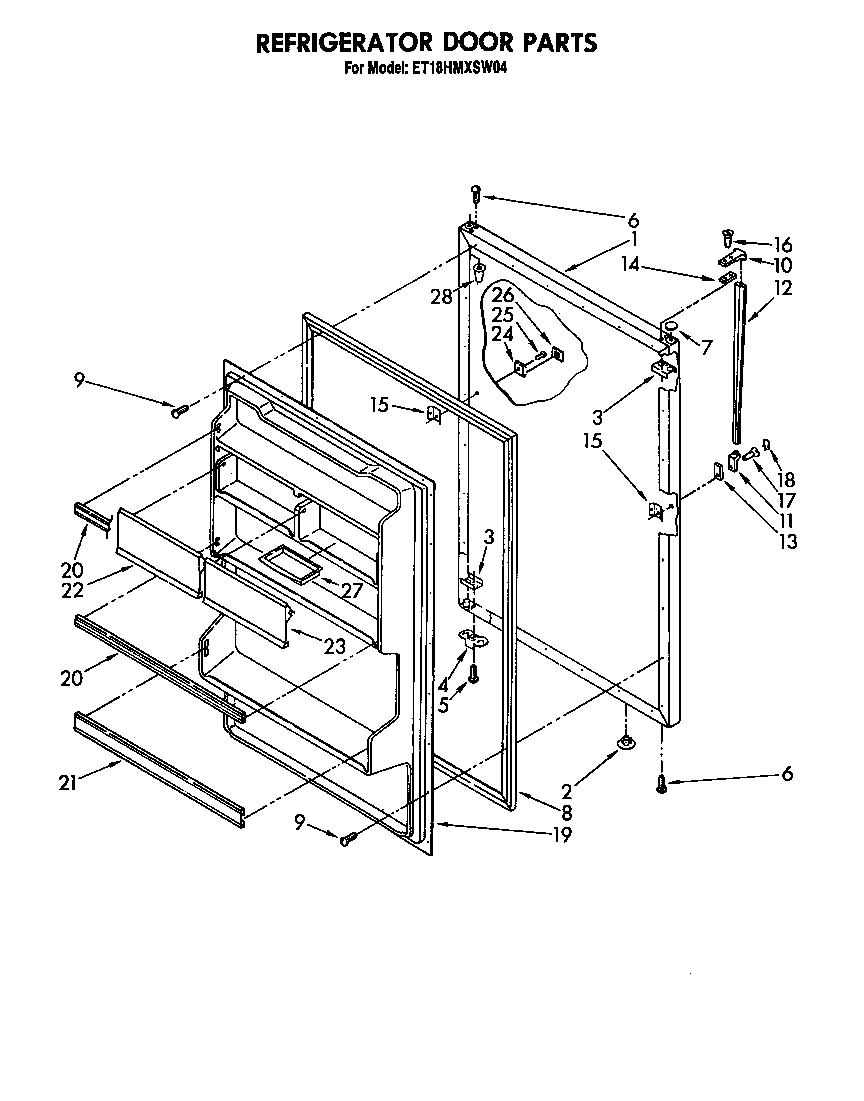 Refrigerator door