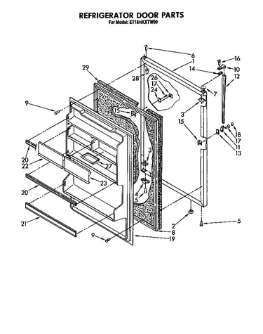 Refrigerator door