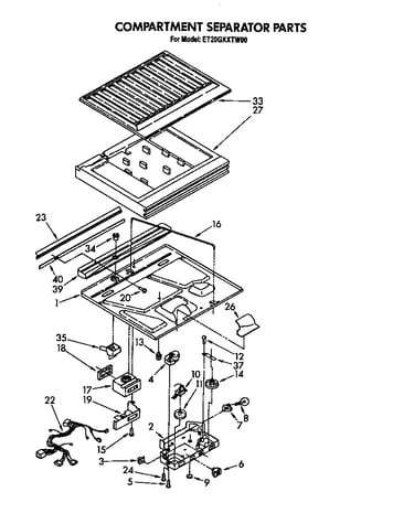 Compartment separator
