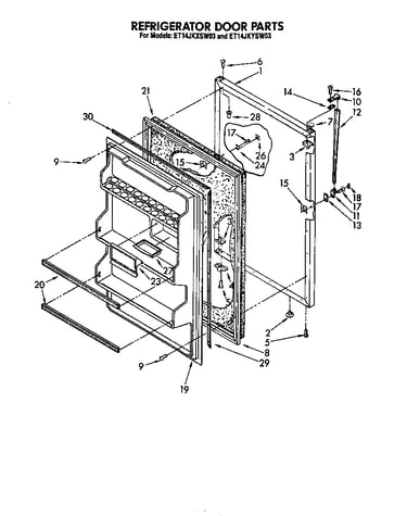 Refrigerator door