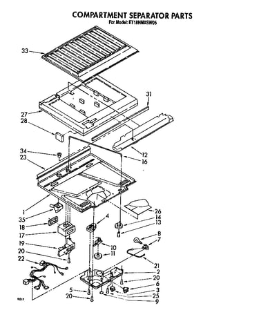 Compartment separator