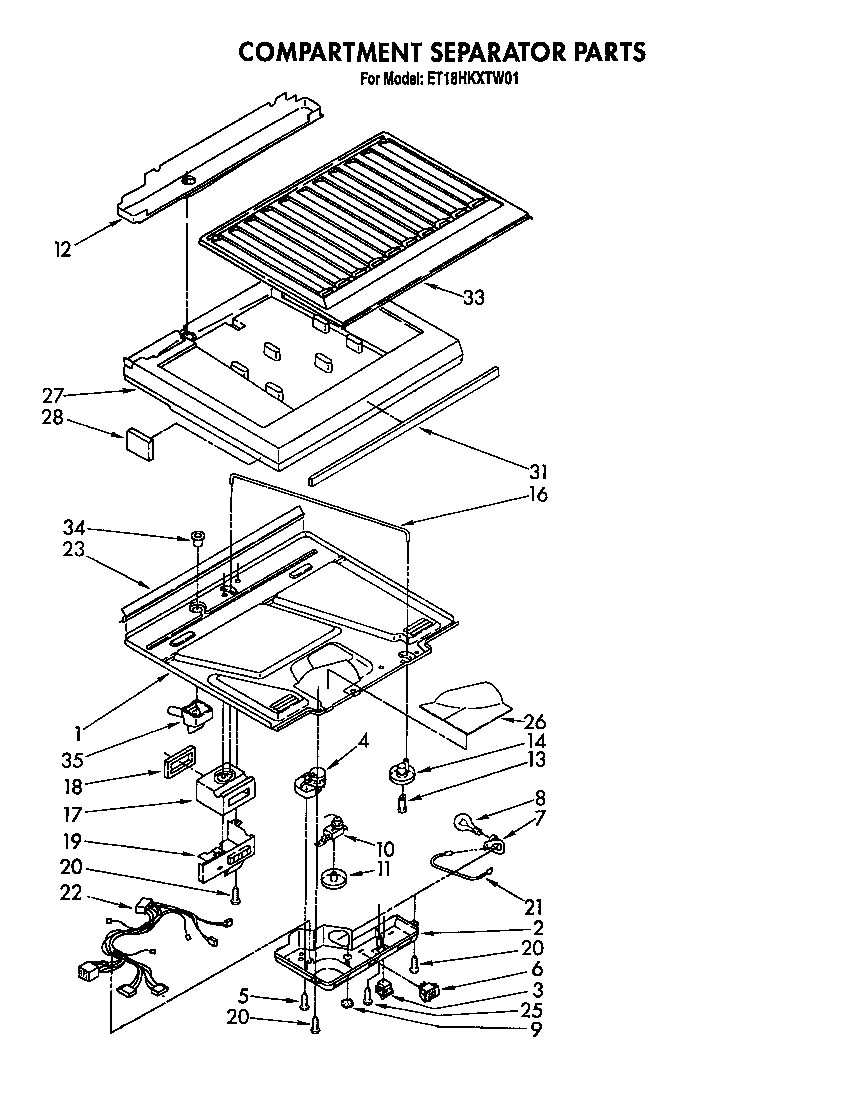 Compartment separator
