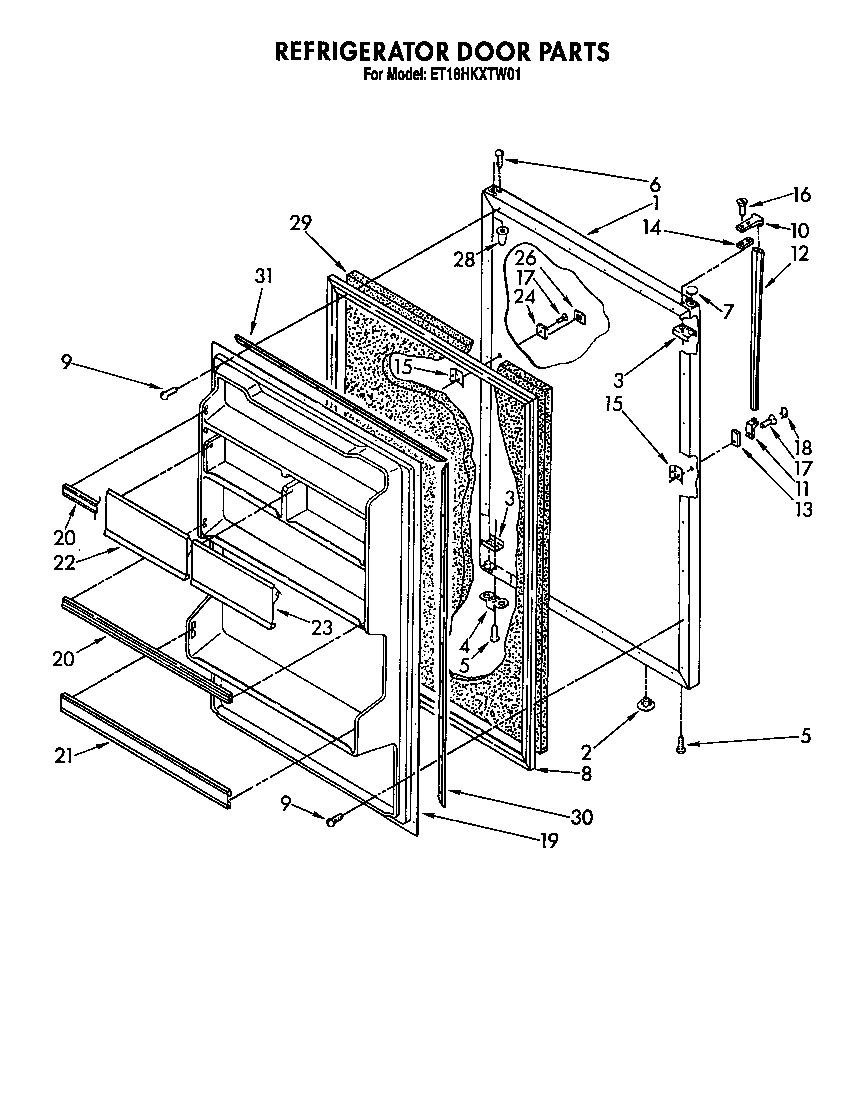 Refrigerator door