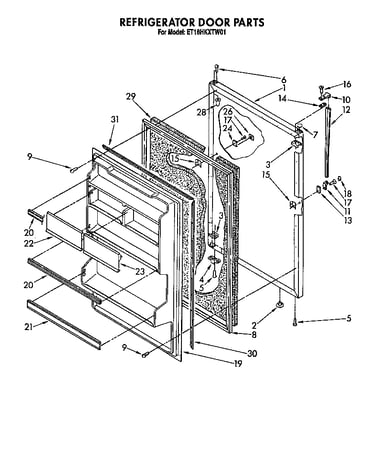 Refrigerator door