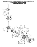 Brake, clutch, gearcase, motor and pump