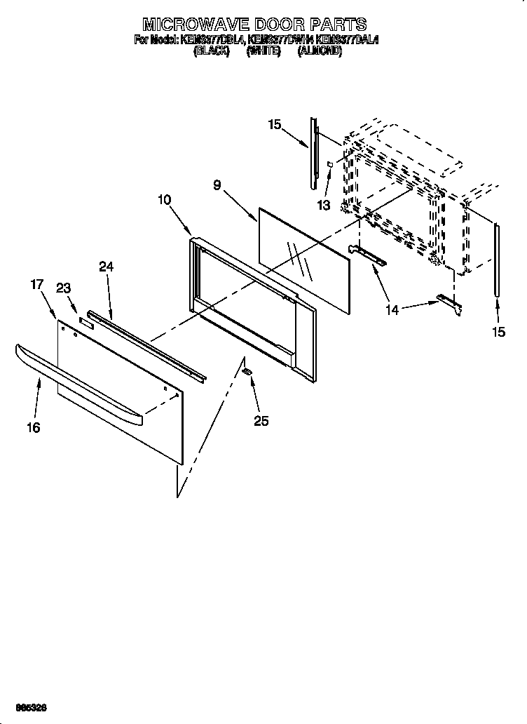 Microwave door