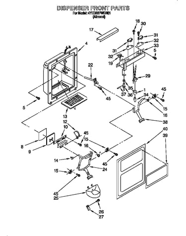 Dispenser front