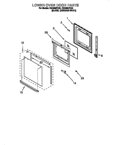 Lower oven door