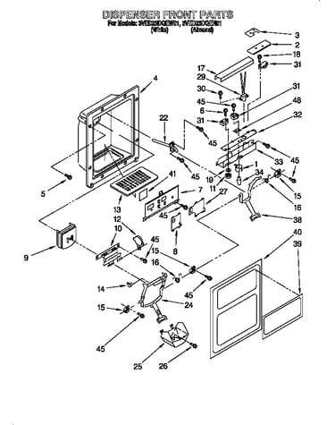 Dispenser front