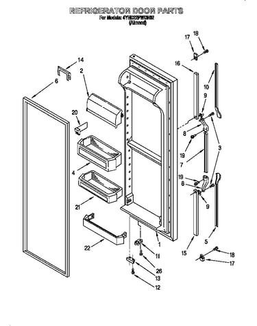 Refrigerator door