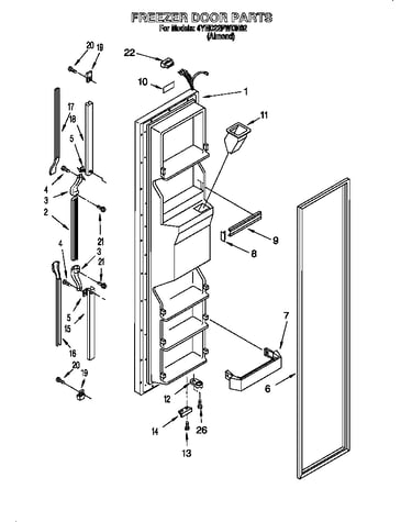 Freezer door