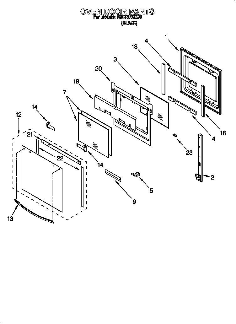 Oven door