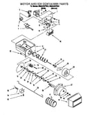 Motor and ice container