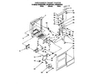Whirlpool 3VED29DQEW01 dispenser front diagram