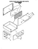 Oven door and broiler