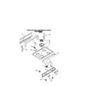 Whirlpool RF3010XVW3 cooktop and backguard diagram