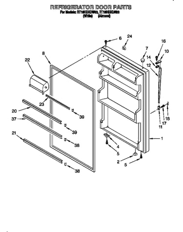 Refrigerator door