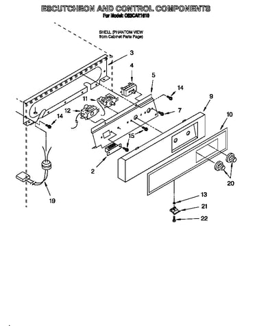 Escutcheon and control components