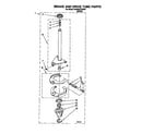 KitchenAid KAWE977DWH0 brake and drive tube diagram