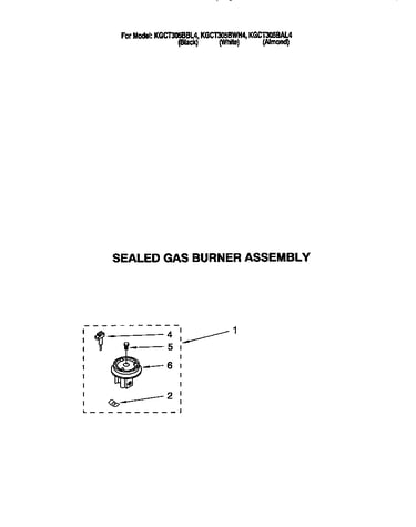 Sealed gas burner assembly