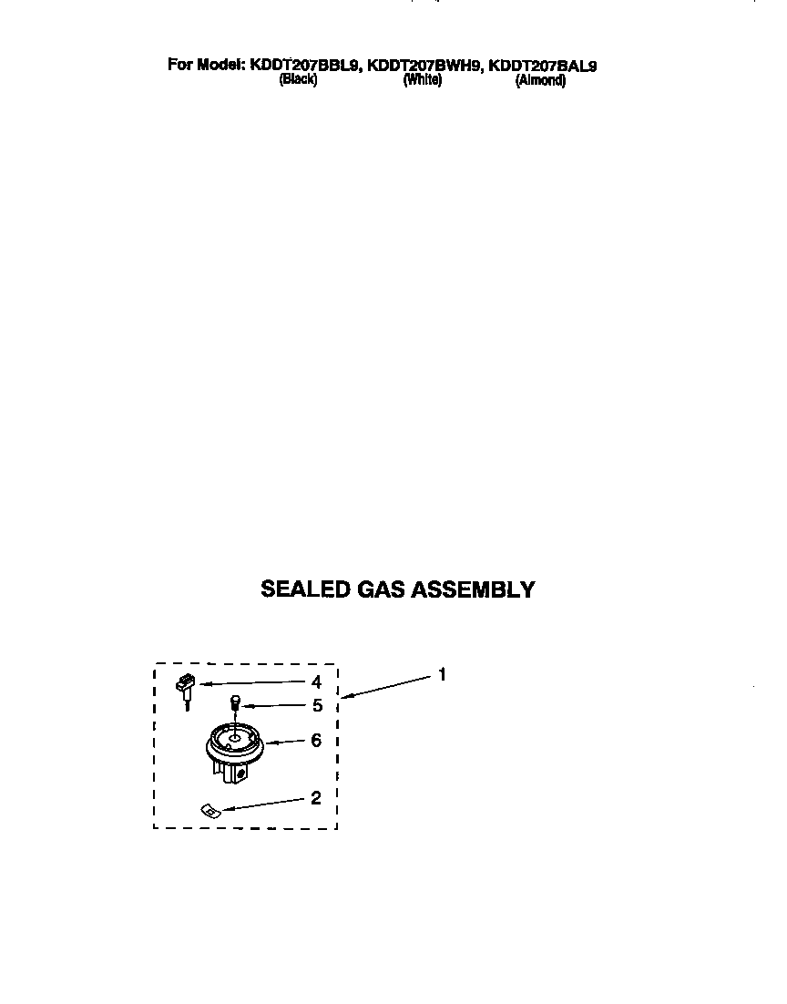 Sealed gas assembly