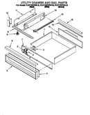 Utility drawer and rail