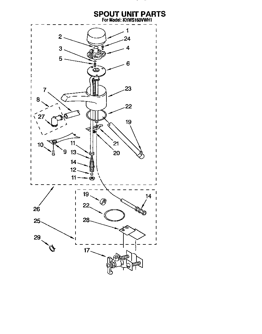 Spout unit